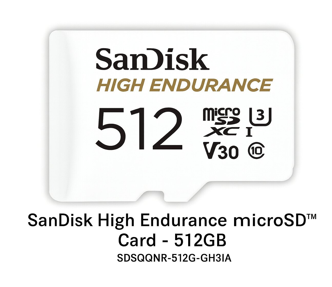 SanDisk High Endurance microSDカード 512GB【サンディスク正規品】ドライブレコーダー・防犯カメラ対応 UHS-I Class10 U3 V30 高耐久 SDSQQNR-512G-GH3IA 新パッケージ 国内流通品