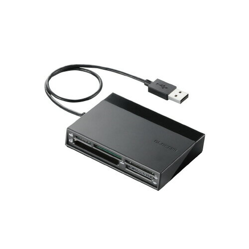 エレコム USBハブ付きカードリーダー ブラック MR-C24BK