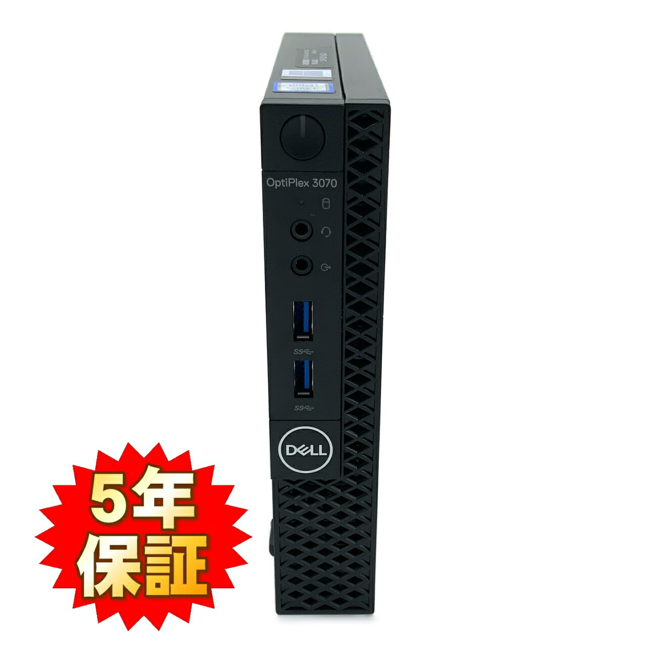 【Windows11】 【手のひらサイズの小型PC】 DELL OptiPlex 3070 マイクロ Micro 第9世代 Core i3 9100T/3.10GHz 16GB SSD256GB Windows11 64bit WPSOffice 無線LAN 中古パソコン デスクトップ パソコン PC 【中古】