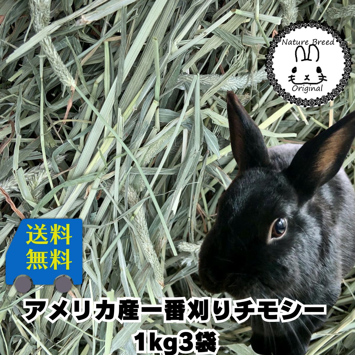 ウサギ 牧草 チモシー うさぎ 2025新刈り入荷 【定期購入】 アメリカ産 一番刈り チモシー シングルプレス 1kg x3袋 /モルモット うさぎなど草食ペッ 送料込 エサ モルモット フード 兎　モルモット　牧草 格安 うさぎ 用品うさぎの牧草　楽天市場　牧草　楽天　市場
