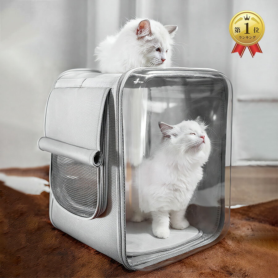 猫 リュック ペット バック ペット バッグ ペット キャリー PET CARRY 犬 キャリーバッグ 猫 キャリーバッグ ペットキャリー リュック 犬 リュックバッグ 犬猫用リュックキャリー 立体スペース 透明 全景可視 折り畳み収納 旅行 通院 防災 当店オススメ