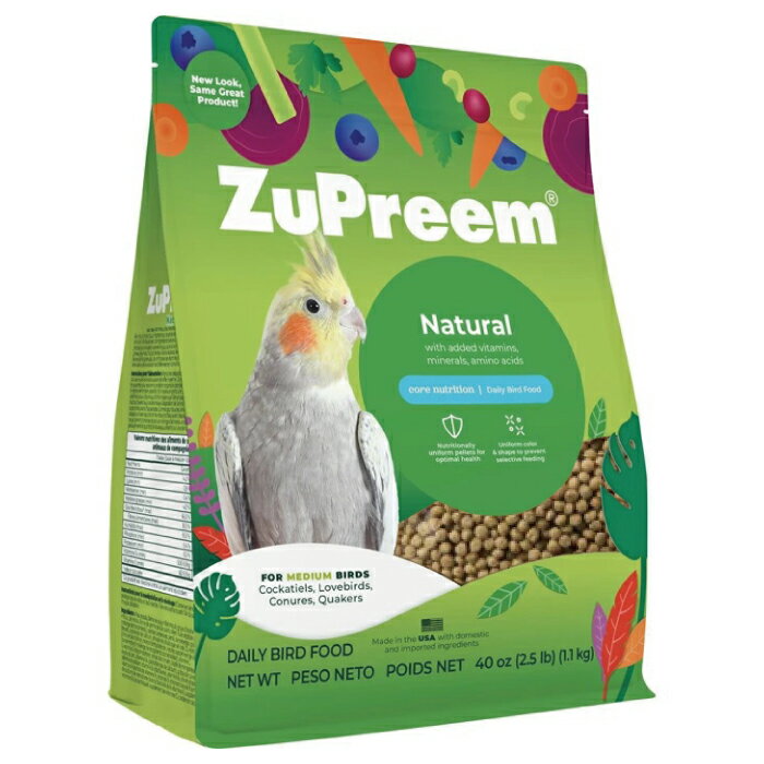 【正規品】NEWZuPreem（ズプリーム）ナチュラルオカメインコ1.1kg 【F2】