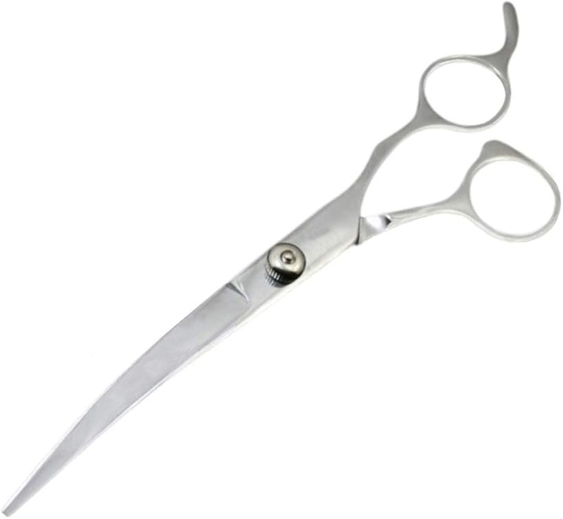 【楽天ランキング1位入賞】プロ仕様 ペット用 トリミング ハサミ カーブシザー 丸みを出しやすい トリマー 犬 猫 全長19cm 下カーブハサミ PROB (PROB 下カーブ)