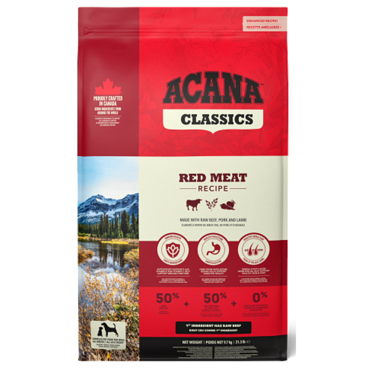 【最大400円OFFクーポンあり 期間:4月1日(水)0:00〜4月7日(火)9:59】【並行輸入品】 アカナ クラシック レッドミートレシピ 全犬種 全年齢用 ドッグフード 9.7kg