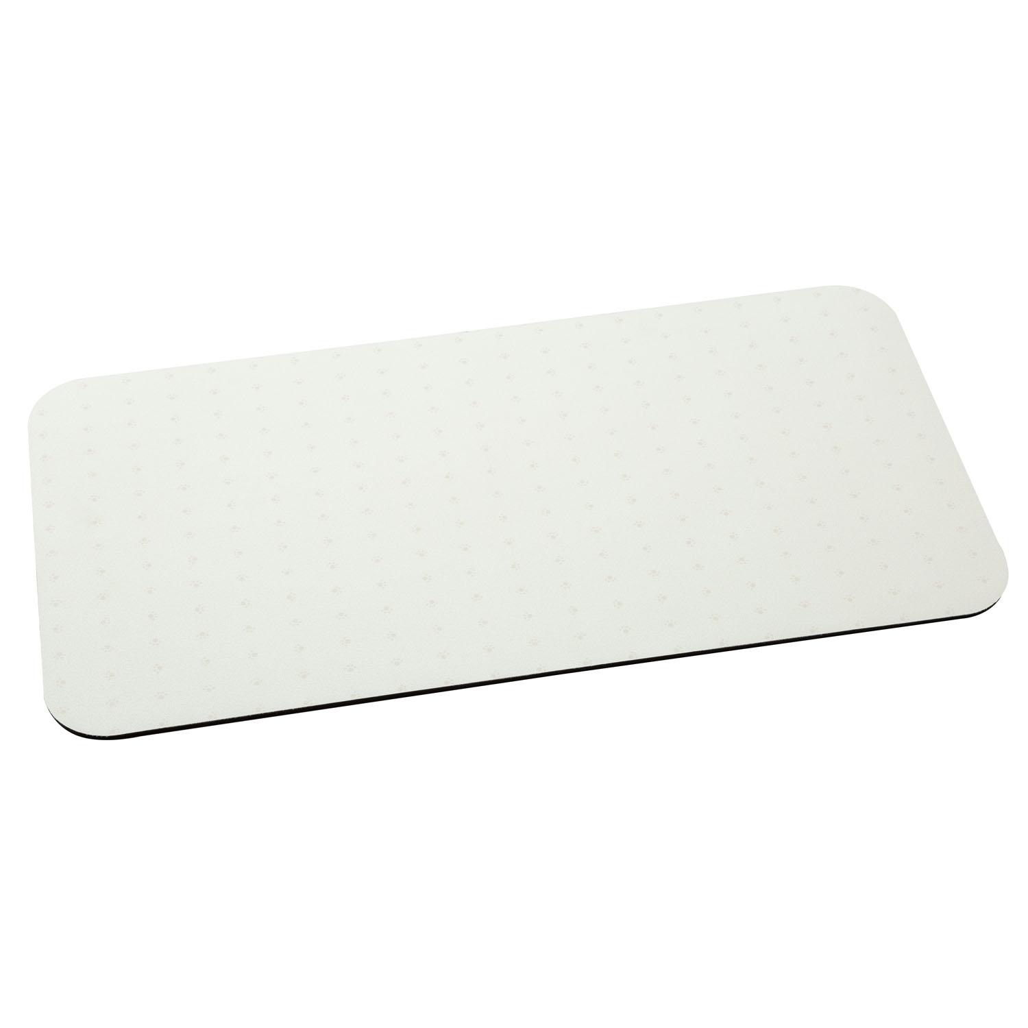 シービージャパン ペットマット 吸水 ソフト ランチョンマット 60×30cm ニクキュウ柄 犬用 猫用 滑りにくい 裏面エンボス加工 丸めて収納可能 hachi