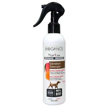 【犬用ブラッシングローション】バイオガンス ニュートリ・リス ブラッシングローション 250ml 被毛ケア フランス製 オーガニック 合成着色料不使用