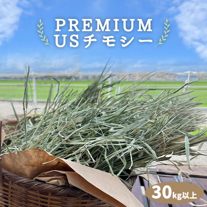 プレミアムUSチモシー 30kg以上 うさぎ チモシー 1番刈り 30キロ ダブルプレス 30kgチモシー 牧草 飼料用 モルモット ハムスター デグー チンチラ 馬 牛 ヤギ 豚 畜産 家畜 飼料 敷材等 お得用サイズ ペット 多頭飼い 業務用 ティモシー 小動物 送料無料