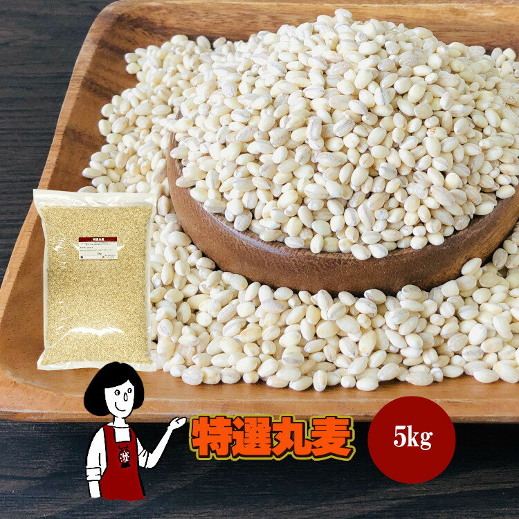 ＼今！売れてます／特選丸麦 5kg×2・5kg×5／ 国産 送料無料 チャック付 特選 大麦 食物繊維 βグルカン こわけや