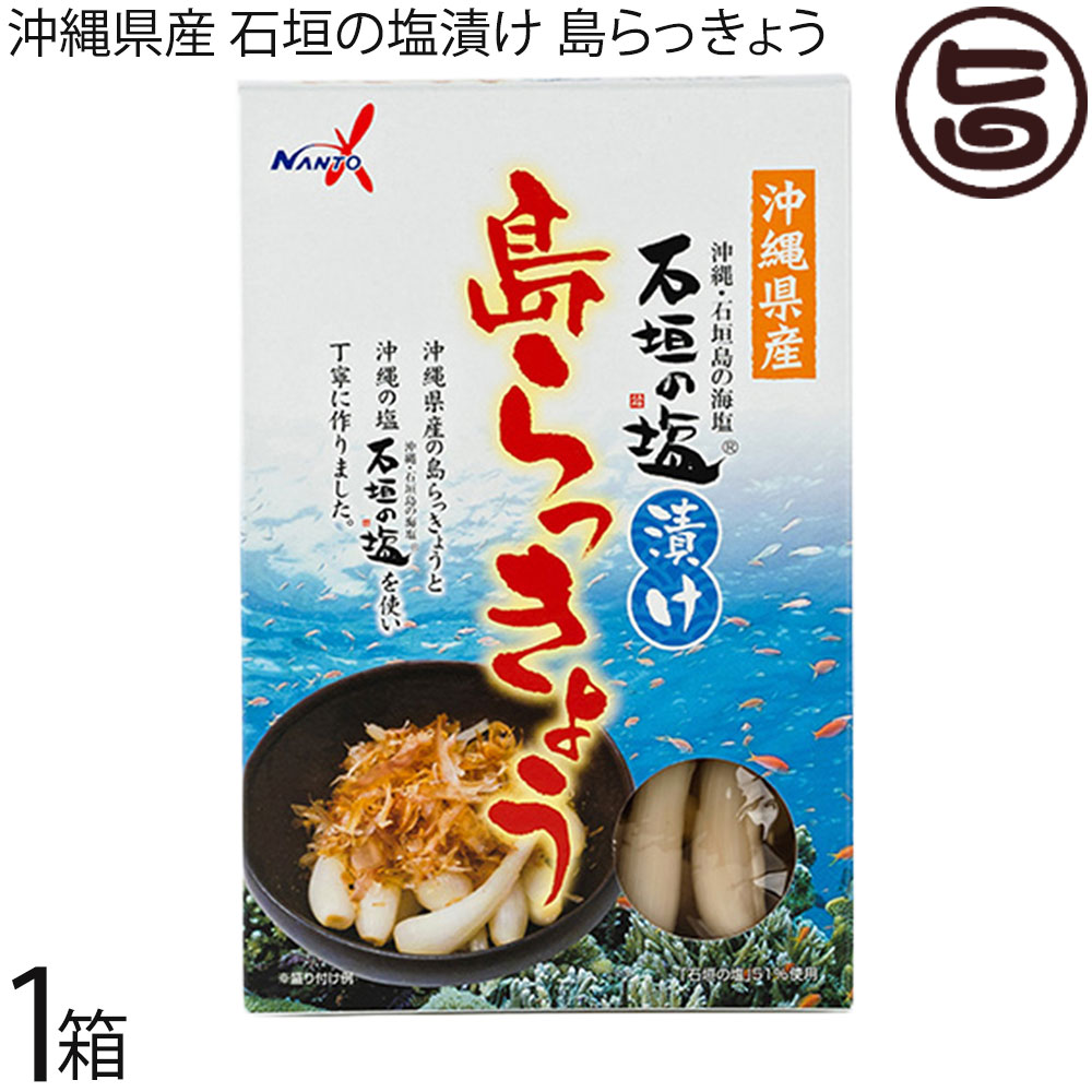 南都物産 沖縄県産 石垣の塩漬け 島らっきょう 60g×1箱 沖縄