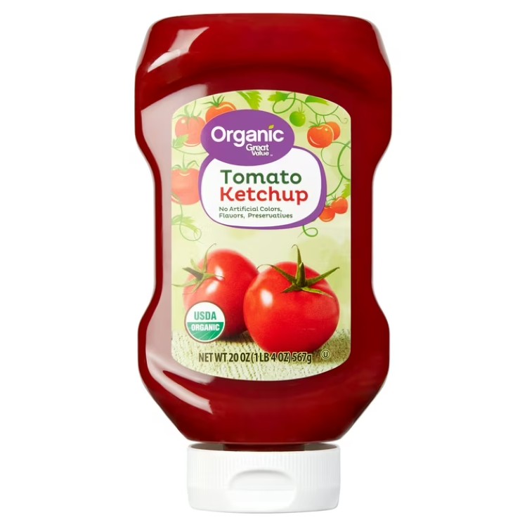 【ウォルマートブランド】グレートバリュー オーガニック トマトケチャップ 567g Great Value Organic Tomato Ketchup, 20 oz 【お取り寄せ商品】
