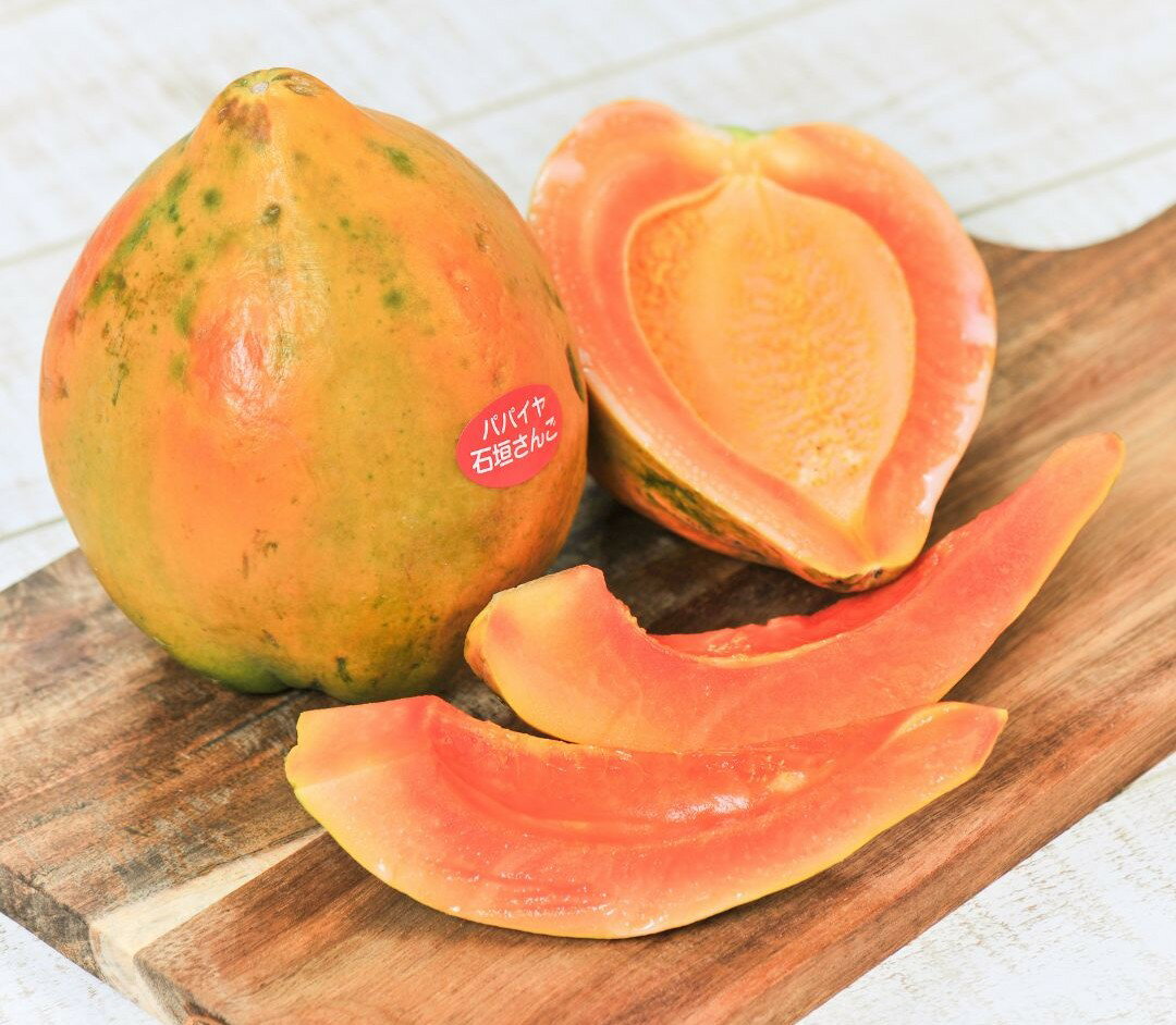 フルーツパパイヤ 約2kg（2〜4玉）熟すほどに甘く香る　南国フルーツ