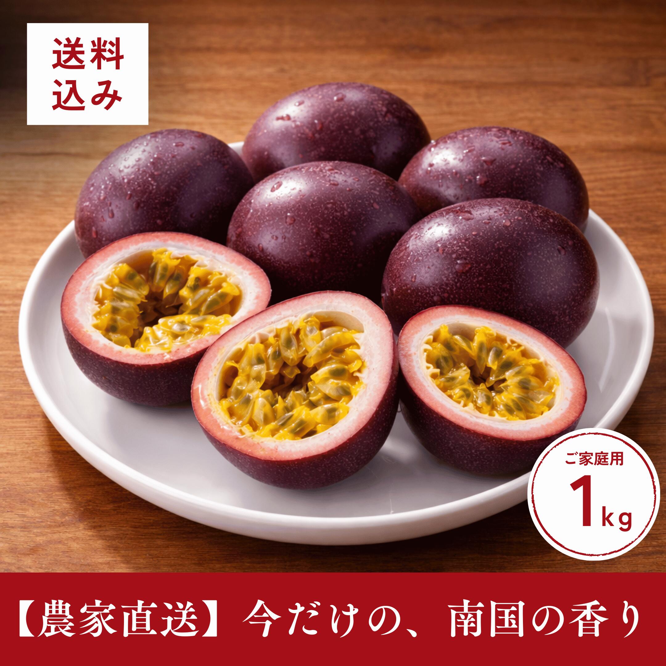 パッションフルーツ 沖縄県産 1kg 訳あり ご家庭用 送料無料【予約受付中・3月下旬発送】10玉前後 産地直送 フルーツ ギフト 詰合せ お徳用 ぱっしょんふるーつ 旬の果物