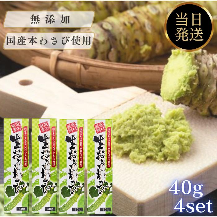 東京フード 生おろしわさび 40g 国産 無添加 本わさび 厳選素材