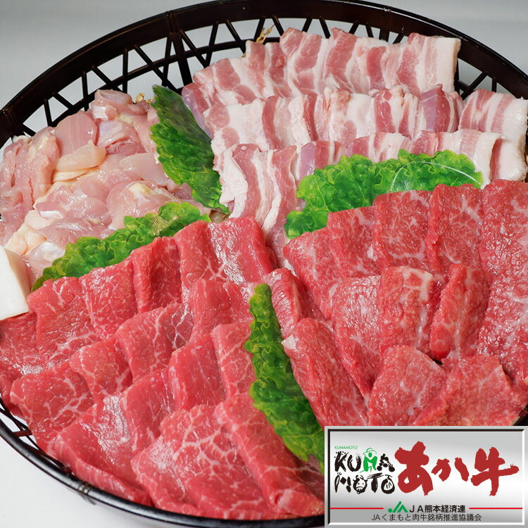 【送料無料】焼肉セット 1.1kg (4種類) 約3人〜4人前■あか牛モモ あか牛カルビ りんどうポーク いずみどり(鶏)■焼き肉 バーベキュー BBQ 牛肉 和牛 豚肉 鶏肉 鶏モモ 九州産 国産 ブランド 食品 お取り寄せ グルメ 冷凍(※北海道・沖縄は配送料要)