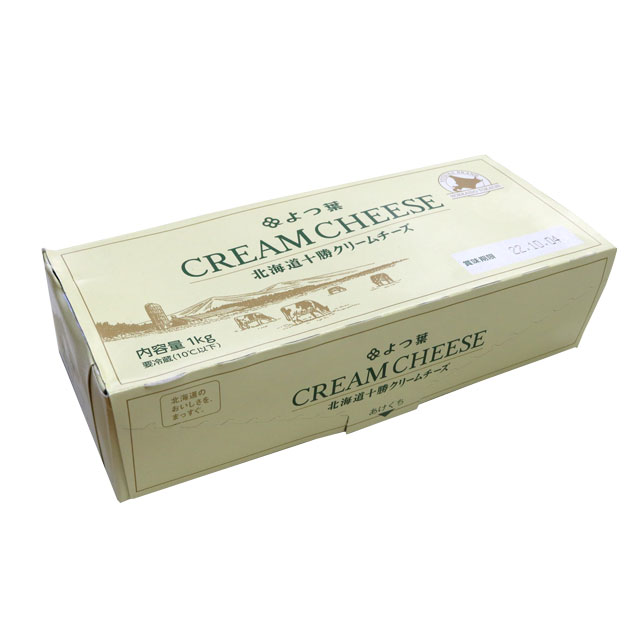 よつ葉 北海道十勝クリームチーズ 1kg 賞味期限2.3ヵ月程度