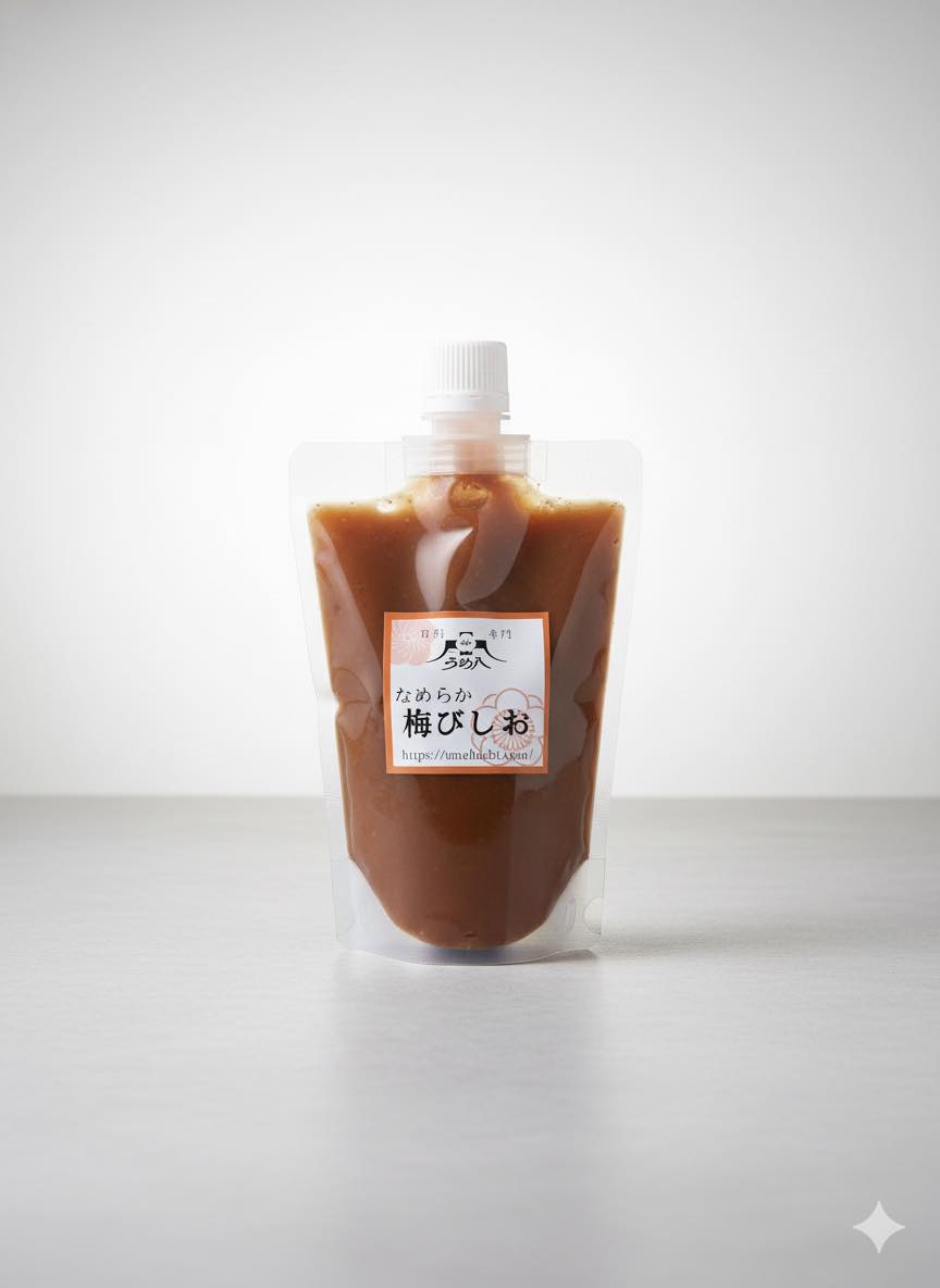 【発売セール】うめ八「なめらか梅びしお」350g スタンドパック