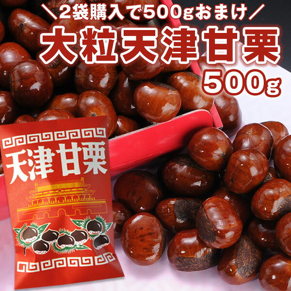 ［2袋購入で1袋オマケ］新栗大粒天津甘栗×約500g［賞味期限：製造より7日］【送料無料】天津甘栗 甘栗 あまぐり モンブラン おやつ 栗 栗ごはん スイーツ 果物