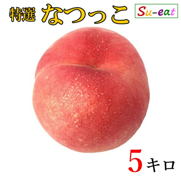 8月上旬〜中旬　特選　なつっこ 桃 減農薬 長野県産 5キロ