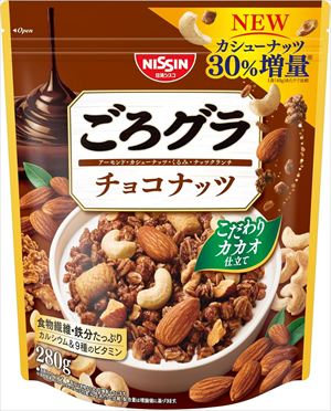 送料無料 日清シスコ ごろグラ チョコナッツ 280g×32袋