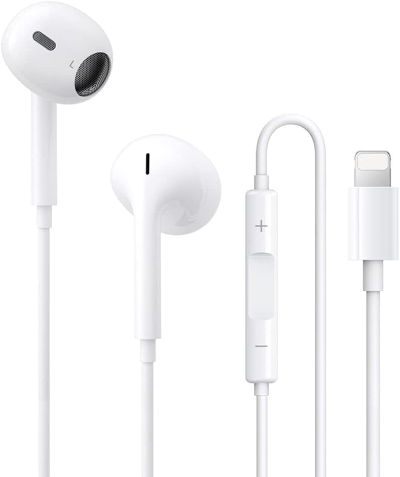 【2026新版 】iPhone イヤホン 有線 イヤフォン アイフォン 重低音 マイク付き 通話対応 音量調整 ヘッドホン コンパクト iPhone14/14Plus/iPhone13/12/11/SE/X/XS/XR/XS Max/8/8P/7/7P/iPad/iPod対応