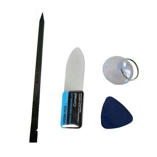 液晶画面交換ツール 分解 4点セット スマホ iPhone フロントパネル バックパネル ヘラ 吸盤 スパジャー こじ開けピック オープニングハンドツール ■