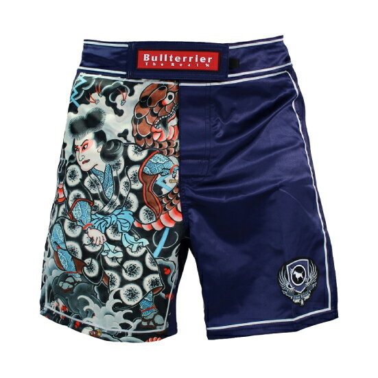 ブルテリア bj-291 BULL TERRIER ファイトショーツ Orochimaru 紺 ブラジリアン 柔術