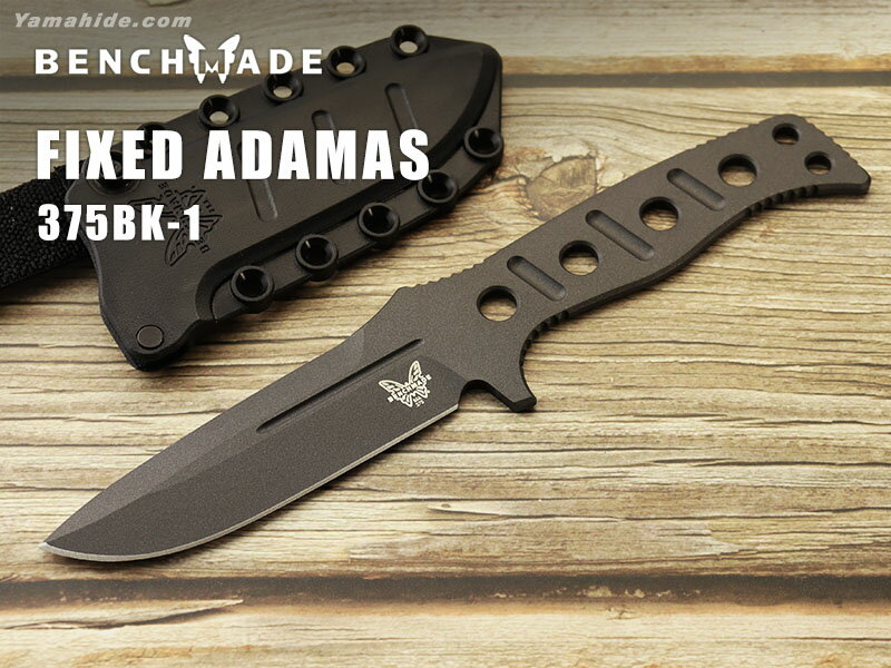ベンチメイド 375BK-1 フィクスド アダマス ブラック シースナイフ BENCHMADE Fixed Adamas Black coating 折りたたみナイフ フォールディングナイフ