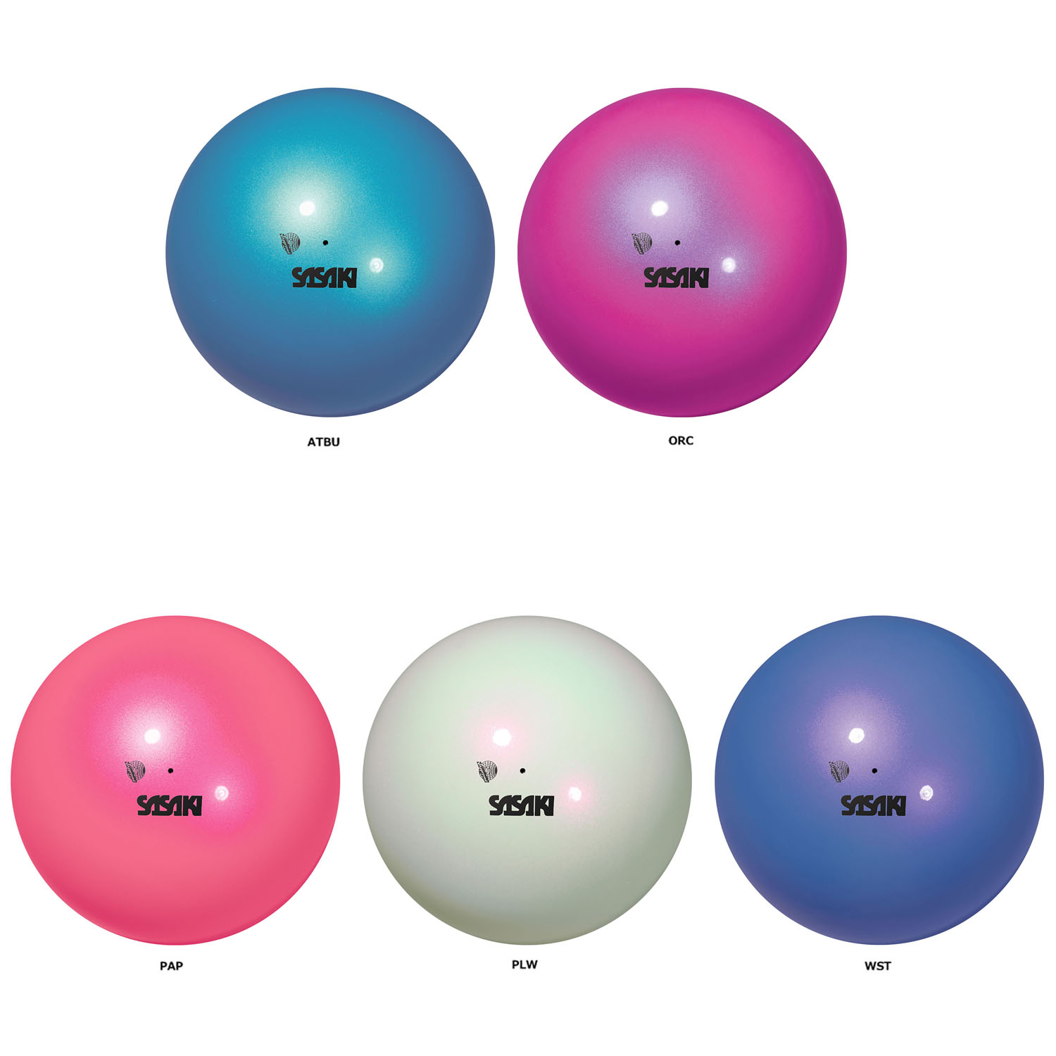 【4月4日20時から 最大4％OFFクーポン＆P最大10倍】 ササキ SASAKI 新体操 マグネティックボール F.I.G.認定品 国際体操連盟 中学校 高校 検定品 手具 ゴム素材 オーロラカラー 密着感 練習 トレーニング 部活 チーム 発表会 M207MGF