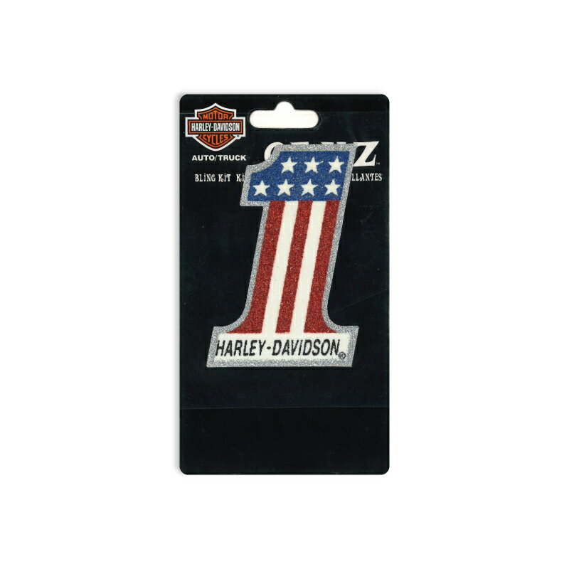 【ハーレー純正】ハーレーダビッドソン No.1 アメリカン フラッグ ステッカー CG43001