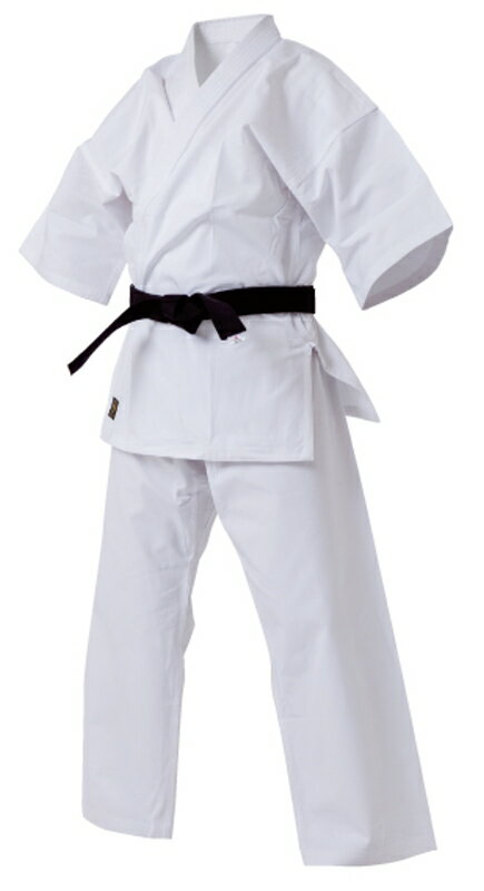 【4/1限定】ポイント最大20倍＆最大400円OFFクーポン配布中｜【マーシャルワールド】高級純白フルコンタクト空手着・3号（白帯付）（KU9-3） 空手道着 スリム道着 初心者用 軽量空手着 綿100パーセント ジュニアサイズあり 道場練習用