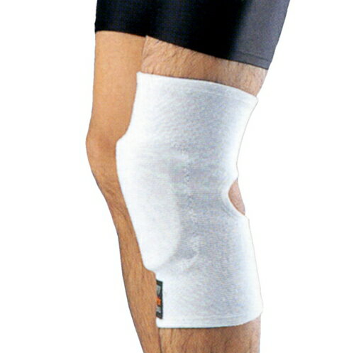 ミツボシ 合気道用膝サポーター白色 片方（1ヶ）【合気道具】