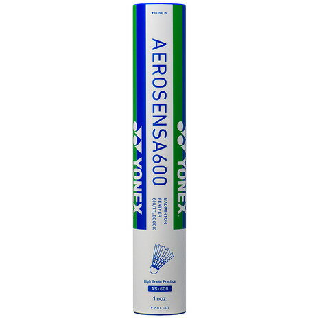 ヨネックス(YONEX)(メンズ、レディース)バドミントン シャトル エアロセンサ600 (12個入) AS-600 自主練