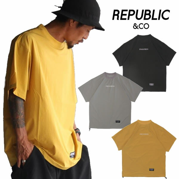 republic&co リパブリック 速乾 涼しい Tシャツ DRY D-CODE S/S (3カラー展開) 半袖 シャツ【N1】