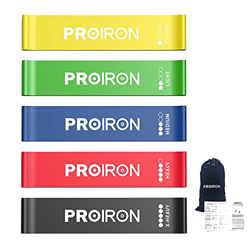【在庫処分 20%OFF】PROIRON エクササイズバンド レジスタンスバンド トレーニング チューブ ゴムバンド 強度別 美尻 筋トレ ダイエット リハビリ 収納袋付き