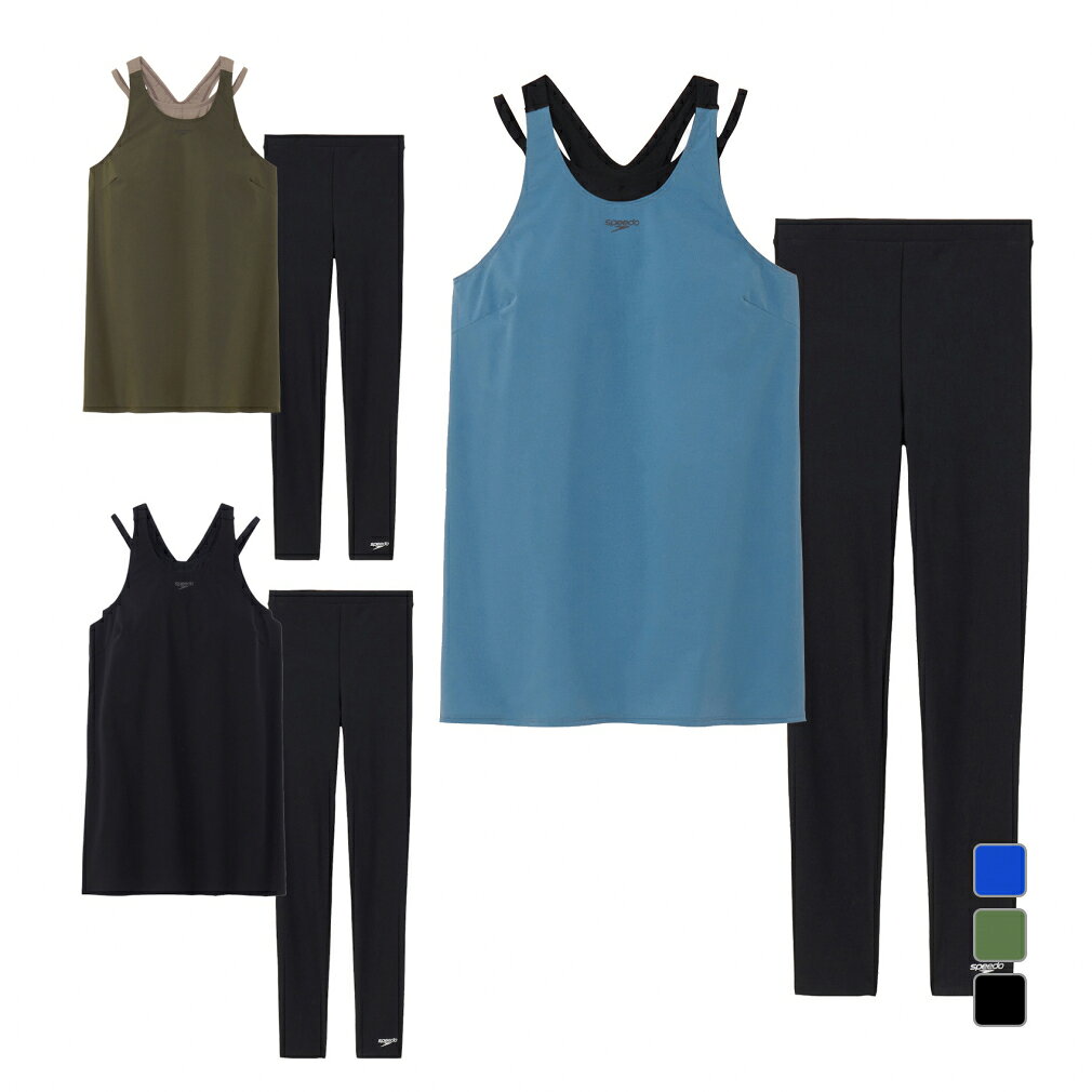 スピード レディス 水泳 フィットネス水着 Airpa Long エアパロング SFW22561 AIRPA(エアパ) セパレート水着 体型カバー SPEEDO