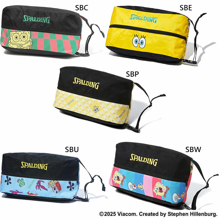 スポルディング メンズ レディース ジュニア シューズバッグ スポンジ・ボブデザイン バスケットボール シューズケース 送料無料 SPALDING 42-002
