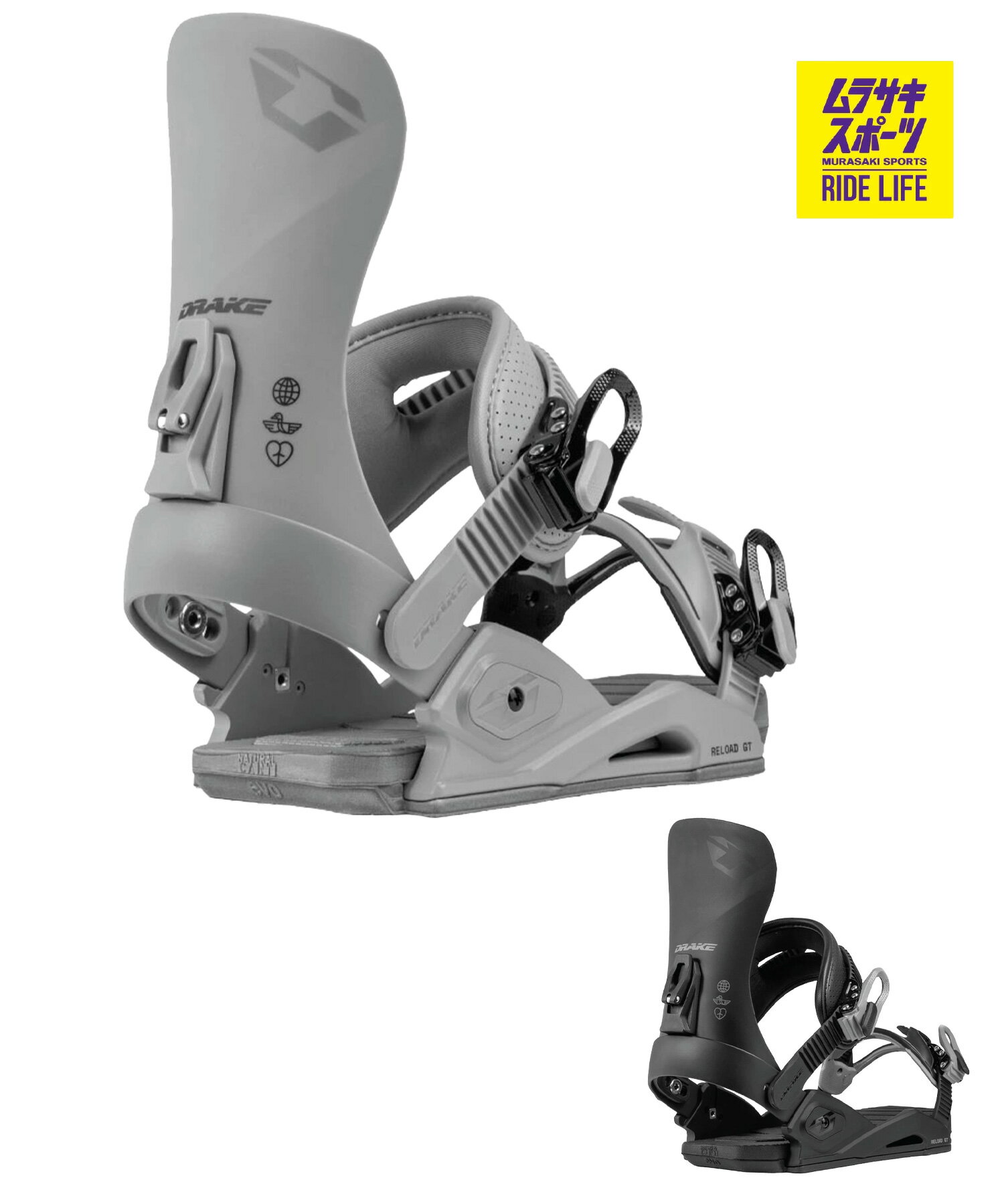 DRAKE ドレイク リロードジーティー RELOAD GT スノーボード バインディング ビンディング グラトリ パーク ユニセックス 26-27 早期購入