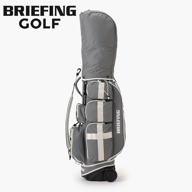 ★4/5限定！ポイント最大39倍！要エントリー！【即納】BRIEFING GOLF ブリーフィング ゴルフ キャディバッグ CR-6 CASTER L.GRAY ライト グレー キャスター　メンズ レディース　【正規取扱店】ルフエ ruffue 4.12kg 8.5口径
