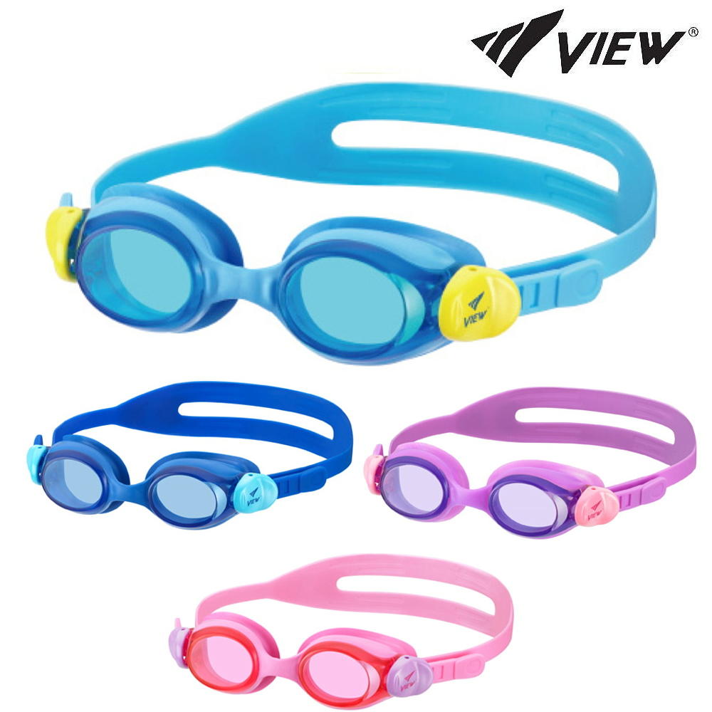 【店内商品3点以上でさらに3%OFFクーポン配布中】VIEW ビュー クッション付き スイミングゴーグル ノーマルタイプ ジュニア用 Enzy2 エンジー2 V430J
