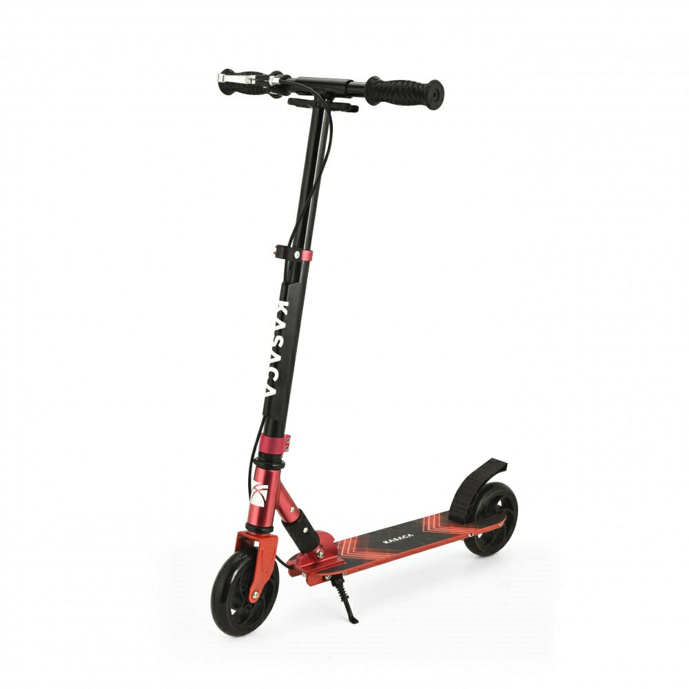 「4/1-6 限定先着 トップバナーにて最大2000円クーポン配布中」ハンドブレーキ付き 145mmキックスクーター（レッド）折りたたみ キックボード キックスタンド アルミニウム製 バランス感覚 トイザらス限定 5歳 6歳 7歳