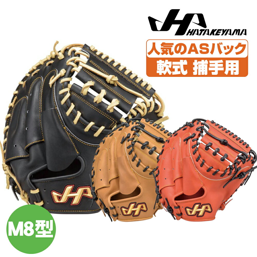 ハタケヤマ 軟式グローブ 捕手用 THシリーズ M8型 ASバック thm8