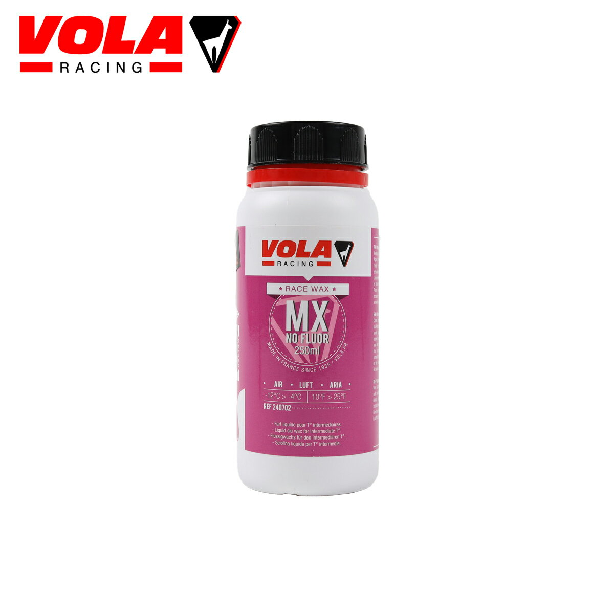 【エントリーでP最大10倍！4日20時〜】 VOLA ボラ リキッド ワックス MX NO FLUOR PURPLE 250ml 液体 スキー スノーボード スノボ