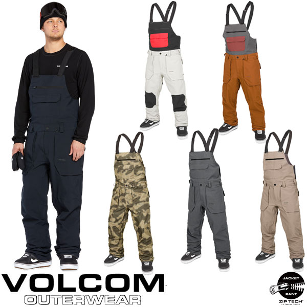 24-25 VOLCOM/ボルコム ROAN BIB overall 着用説明動画 メンズ レディース 防水ビブパンツ スノーボードウェア スノーウェアー 2025 型落ち