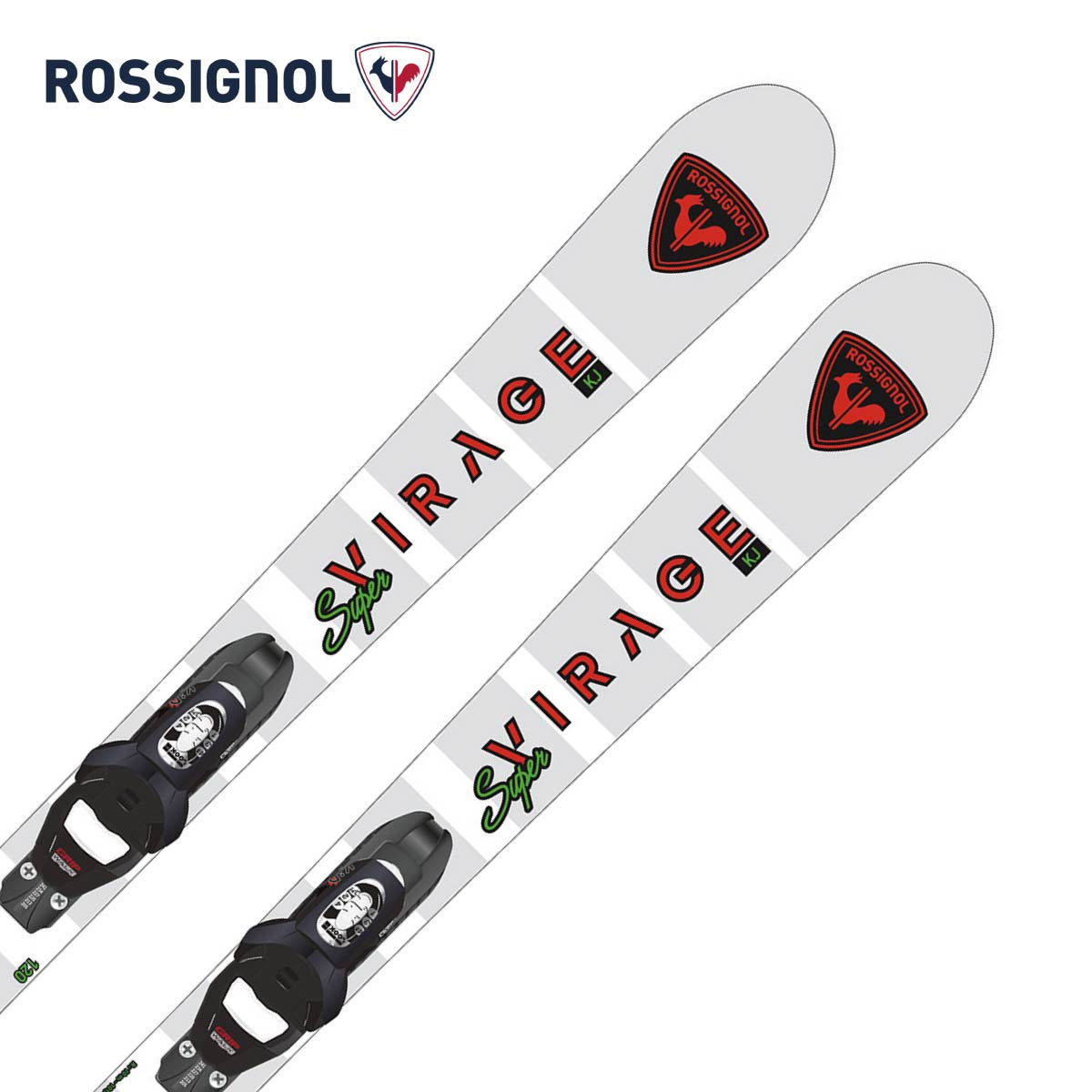 【エントリーでP最大10倍!4日20時〜】 ROSSIGNOL ロシニョール スキー板 キッズ ジュニア 2026 SUPER VIRAGE KJ / RRNJS01 + KID 4 GW プレート/ビンディング セット 取付無料 グリップウォーク対応
