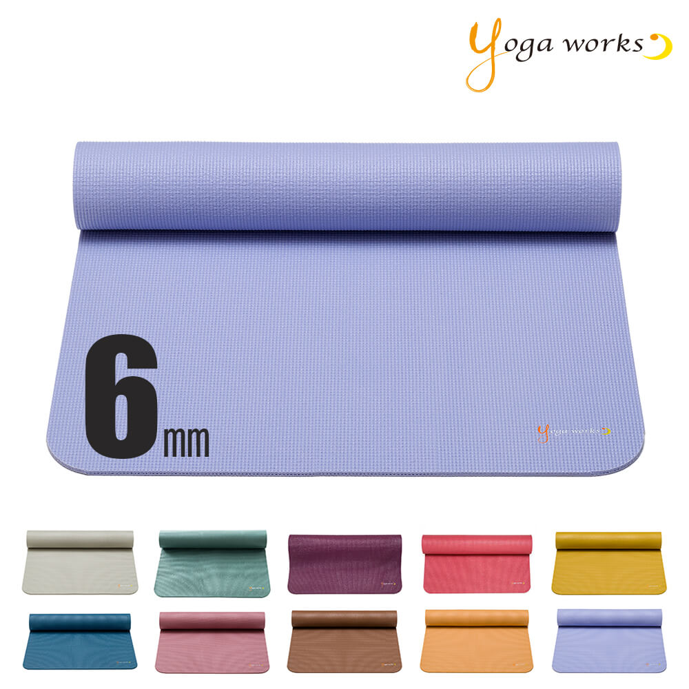 ヨガワークス ヨガマット 6mm 正規品 yogaworks 新色 おしゃれ かわいい 人気 定番 母の日 プレゼント 母の日ギフト