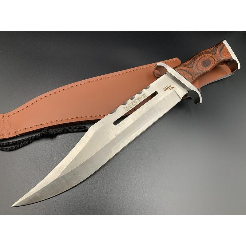 R3 RAMBOIII ランボー3 サバイバルナイフ RAMBO FIRST BLOOD ハンティングナイフ アウトドア フィッシング キャンプ ガーデニング 災害対策 登山 釣り 枝払い ナロータング 大型