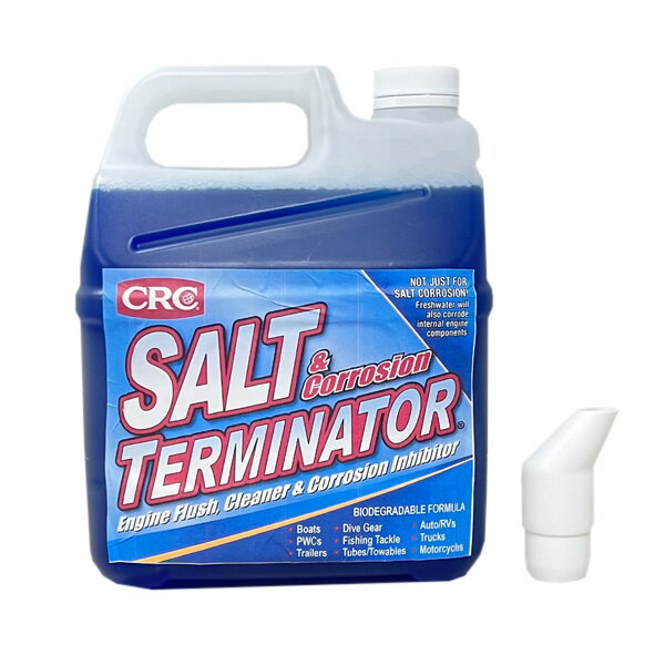 【訳アリ品 塩害の悩みから解放】 CRC 塩害腐食防止剤 3.78L ソルトターミネーター 船 船外機 塩害防止剤 除塩 艇体 漁船 塩害対策 船 洗浄 塩分固着分解剤 ジェット トレーラー 室外用家具 屋外家具 メンテナンス