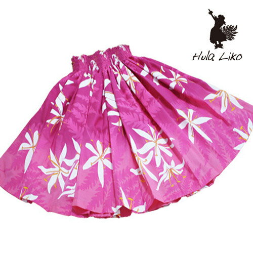 フラダンス 衣装 パウスカート ピンク スパイダーリリー フラダンス スカート フラの衣装 フラリコ ハワイアン リゾート レッスン オーダーメイド かわいい きれい パウスカート 通販 シングル ウエストゴム レディース 綿混 おしゃれ フラのスカート 舞台衣装 日本製